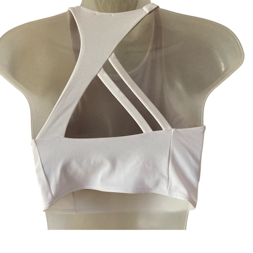 Lululemon on Strong Lines Bra Medium Support,
B/C Cup White Size 6 EUC - Picture 4 of 8